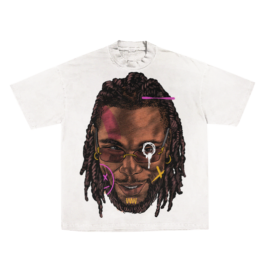 White- Burna Boy Tee