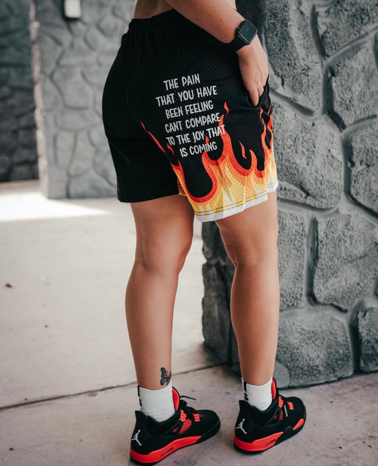 Black ‘Evil Eyes’ Shorts