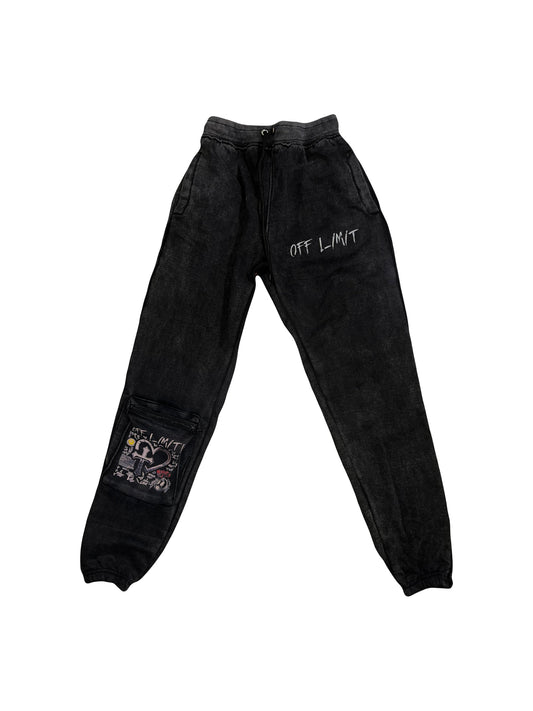 Charcoal ‘Nobody Cares’ Sweatpants