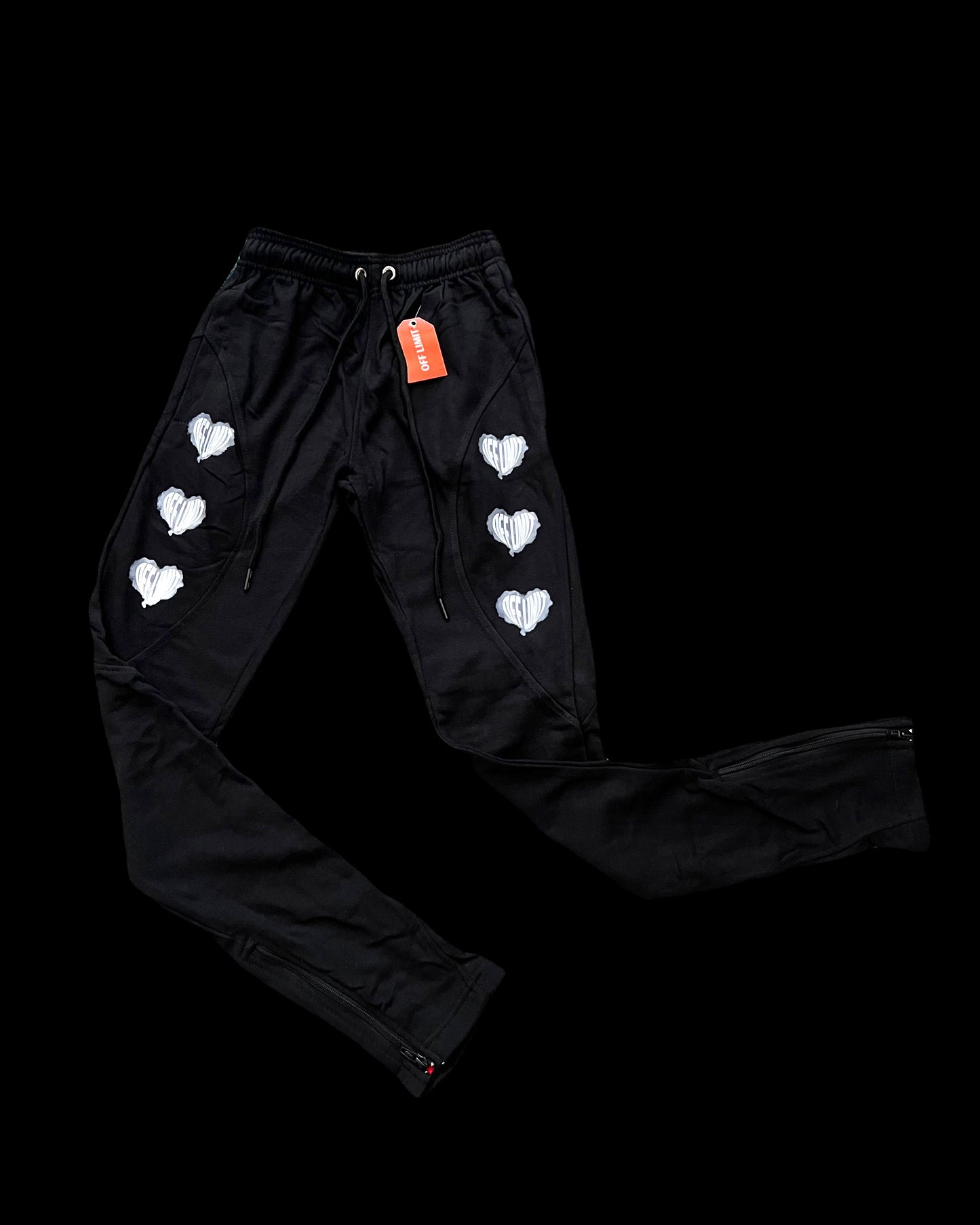 Black ‘Whole Heartedly’ Sweatpants